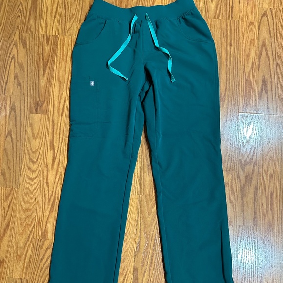 Figs Kade Scrub Pants Hunter Green Small - Picture 1 of 3